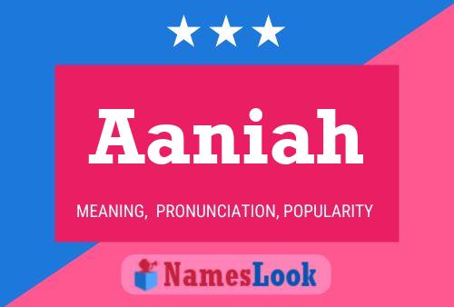 ملصق اسم Aaniah