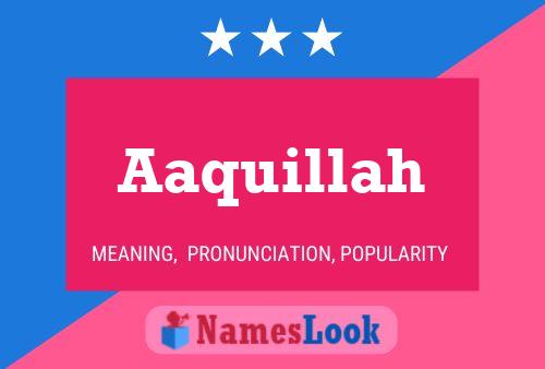 ملصق اسم Aaquillah