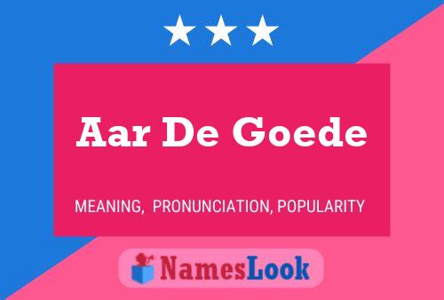 ملصق اسم Aar De Goede