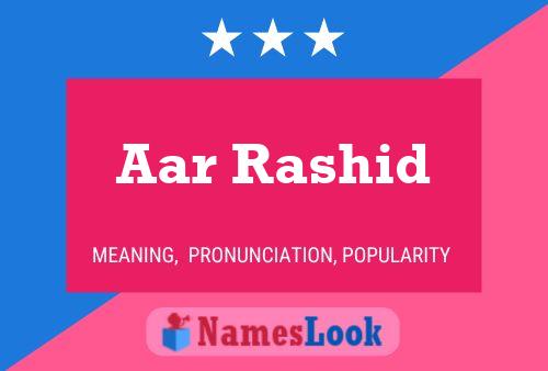 ملصق اسم Aar Rashid