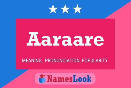 ملصق اسم Aaraare