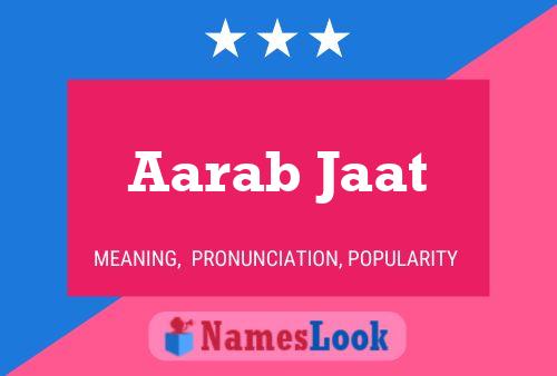 ملصق اسم Aarab Jaat