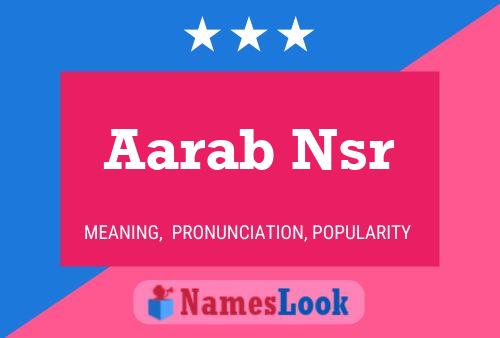 ملصق اسم Aarab Nsr