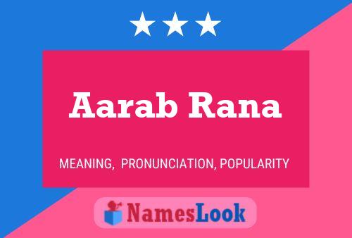 ملصق اسم Aarab Rana