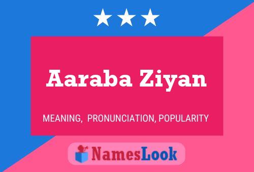 ملصق اسم Aaraba Ziyan