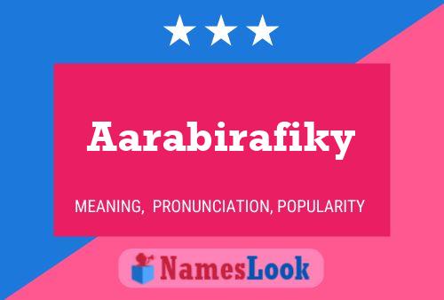 ملصق اسم Aarabirafiky