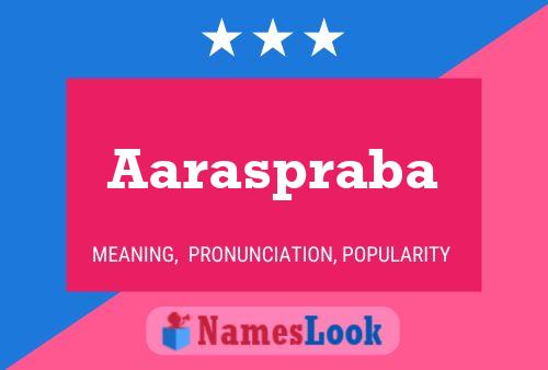 ملصق اسم Aaraspraba