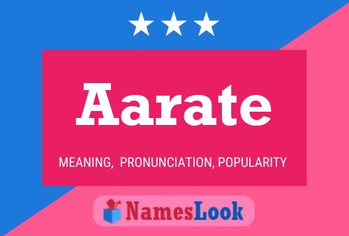 ملصق اسم Aarate