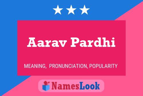 ملصق اسم Aarav Pardhi