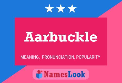 ملصق اسم Aarbuckle