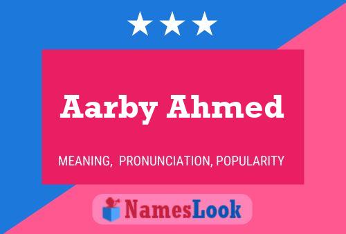 ملصق اسم Aarby Ahmed