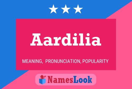 ملصق اسم Aardilia