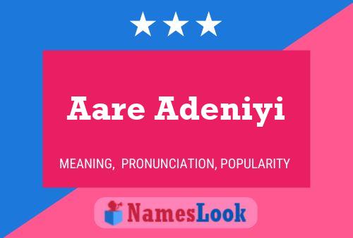 ملصق اسم Aare Adeniyi