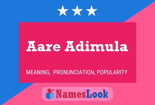 ملصق اسم Aare Adimula