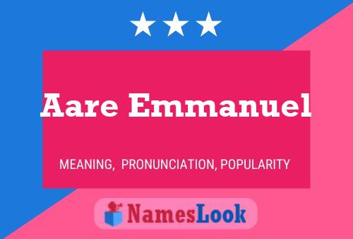 ملصق اسم Aare Emmanuel