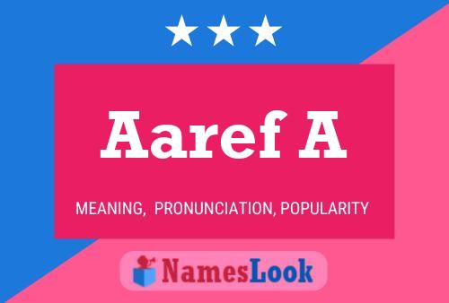 ملصق اسم Aaref A