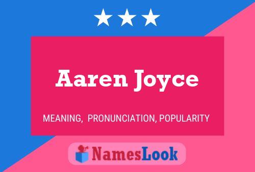 ملصق اسم Aaren Joyce