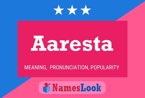 ملصق اسم Aaresta