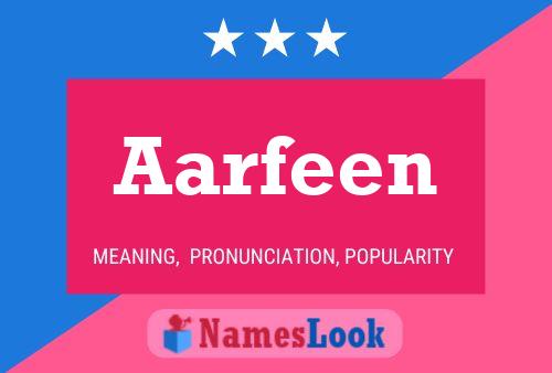 ملصق اسم Aarfeen