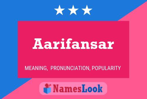 ملصق اسم Aarifansar