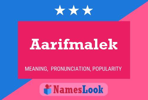 ملصق اسم Aarifmalek