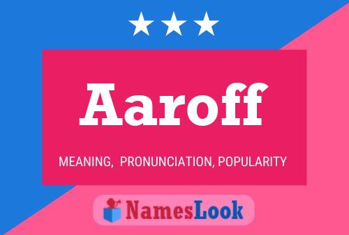 ملصق اسم Aaroff