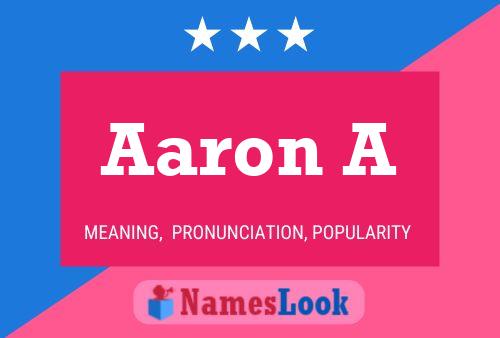 ملصق اسم Aaron A