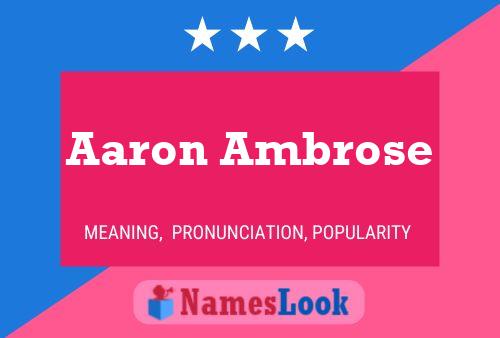 ملصق اسم Aaron Ambrose