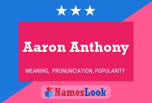 ملصق اسم Aaron Anthony