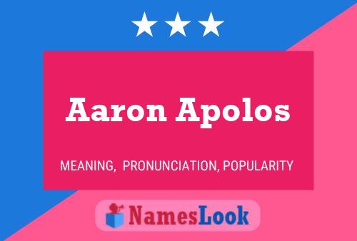 ملصق اسم Aaron Apolos