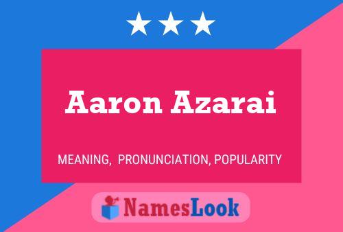 ملصق اسم Aaron Azarai