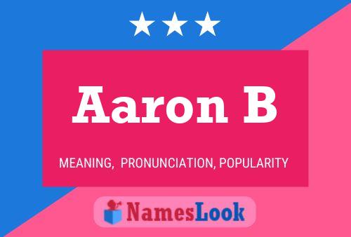 ملصق اسم Aaron B