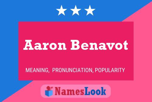 ملصق اسم Aaron Benavot