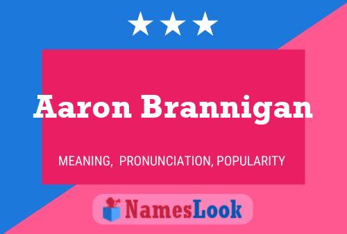 ملصق اسم Aaron Brannigan