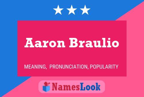 ملصق اسم Aaron Braulio