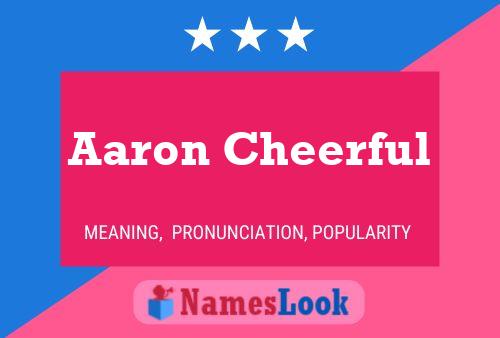 ملصق اسم Aaron Cheerful