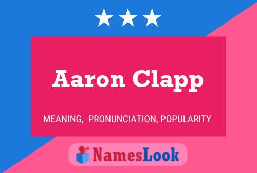 ملصق اسم Aaron Clapp