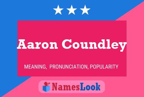 ملصق اسم Aaron Coundley