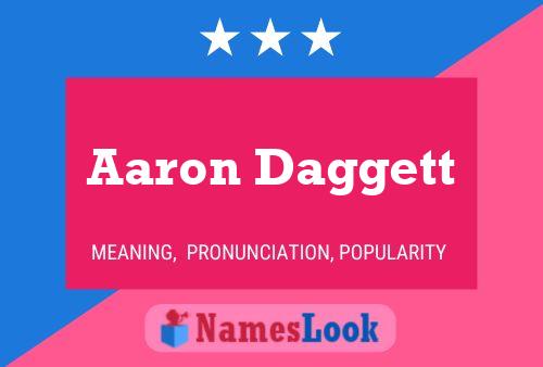 ملصق اسم Aaron Daggett