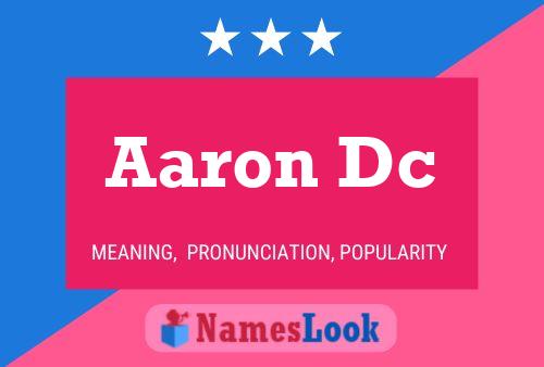 ملصق اسم Aaron Dc