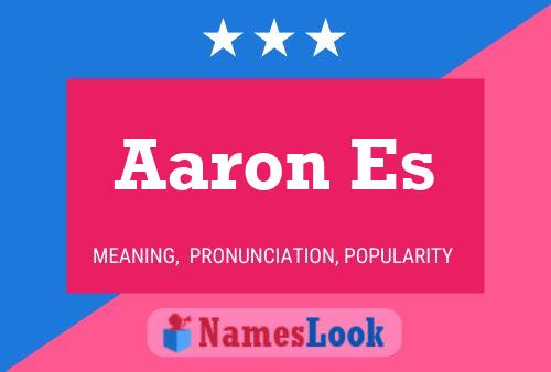 ملصق اسم Aaron Es