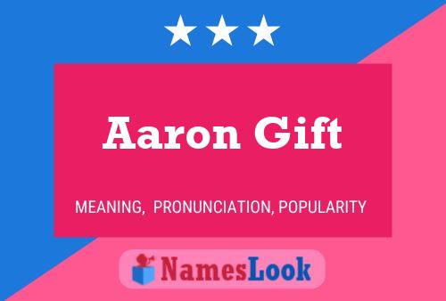 ملصق اسم Aaron Gift