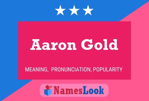 ملصق اسم Aaron Gold