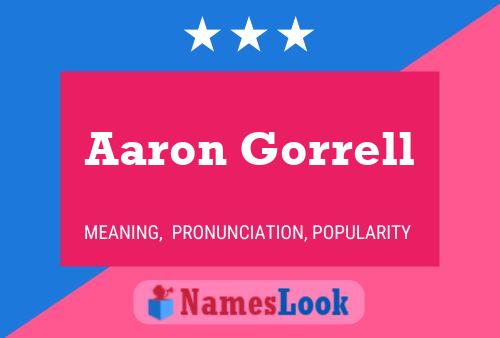 ملصق اسم Aaron Gorrell