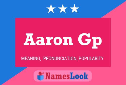 ملصق اسم Aaron Gp