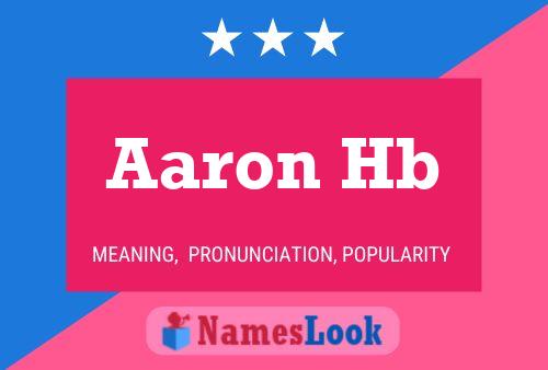 ملصق اسم Aaron Hb