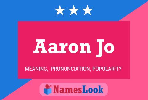 ملصق اسم Aaron Jo