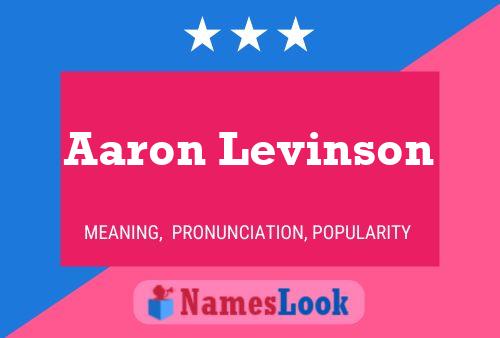 ملصق اسم Aaron Levinson