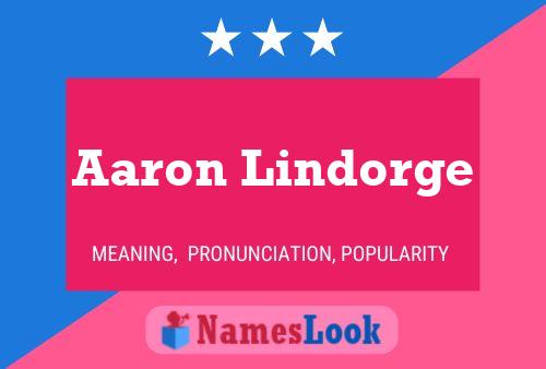 ملصق اسم Aaron Lindorge