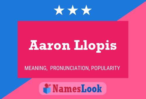 ملصق اسم Aaron Llopis